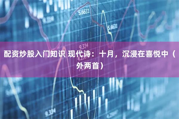 配资炒股入门知识 现代诗：十月，沉浸在喜悦中（外两首）
